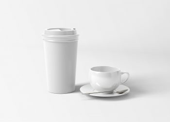 Coffee and Tea Cup Free Mockup