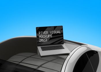 Corsa Macbook Pro 16 Free Mockup