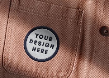 Embroidered Badge Free Mockup