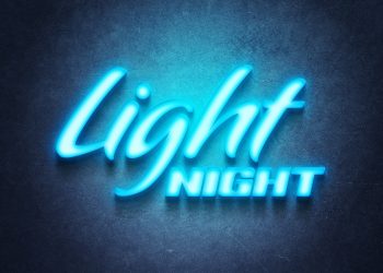 Frozen Light Logo Free Mockup