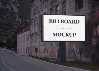 Glowing Billboard Free Mockup