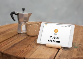 Horizontal Tablet Free Mockup
