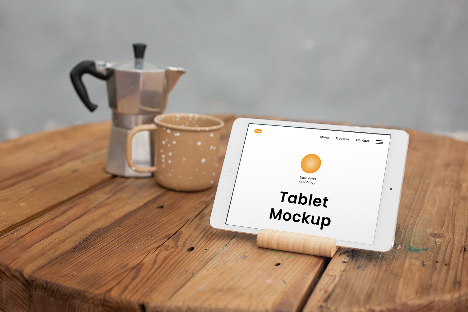 Horizontal Tablet Free Mockup