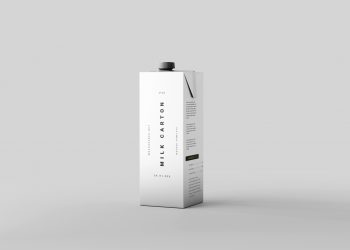 Milk Carton Box Free Mockup