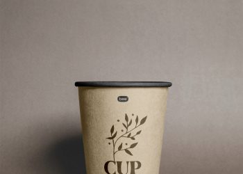 Open Paper Cup Free Mockup