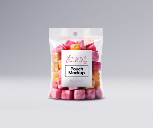 Sugar Candy Pouch Free Mockup