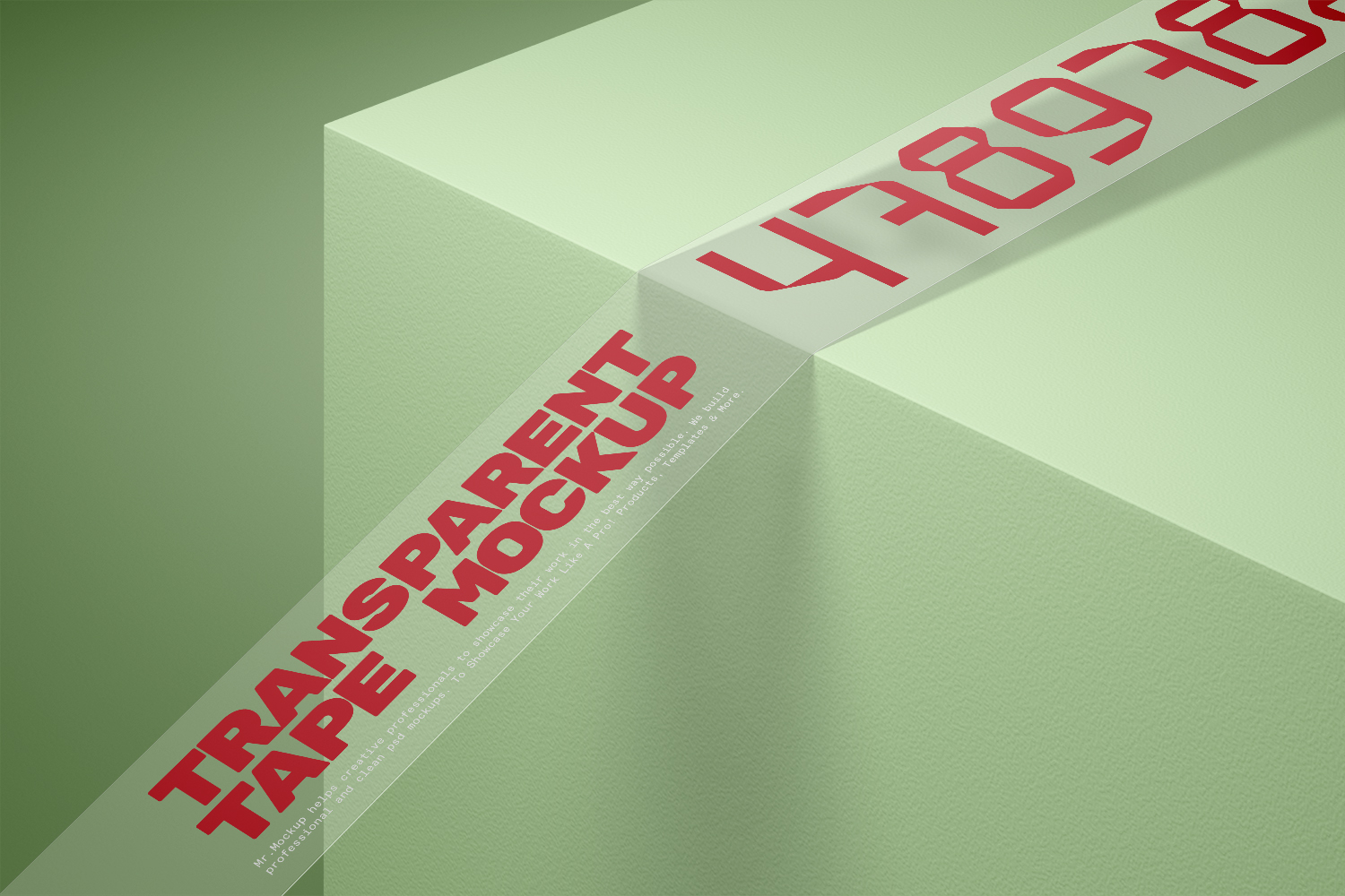 Transparent Tape Free Mockup