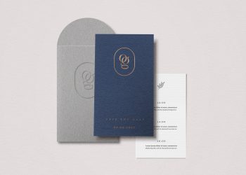 Wedding Card Free Mockup