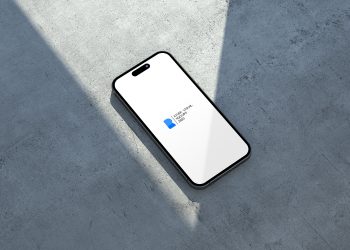 iPhone 14 Pro Concrete Free Mockup