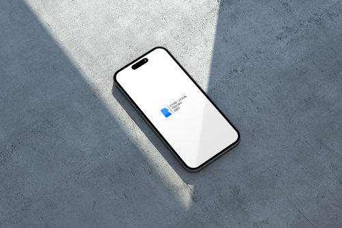 iPhone 14 Pro Concrete Free Mockup