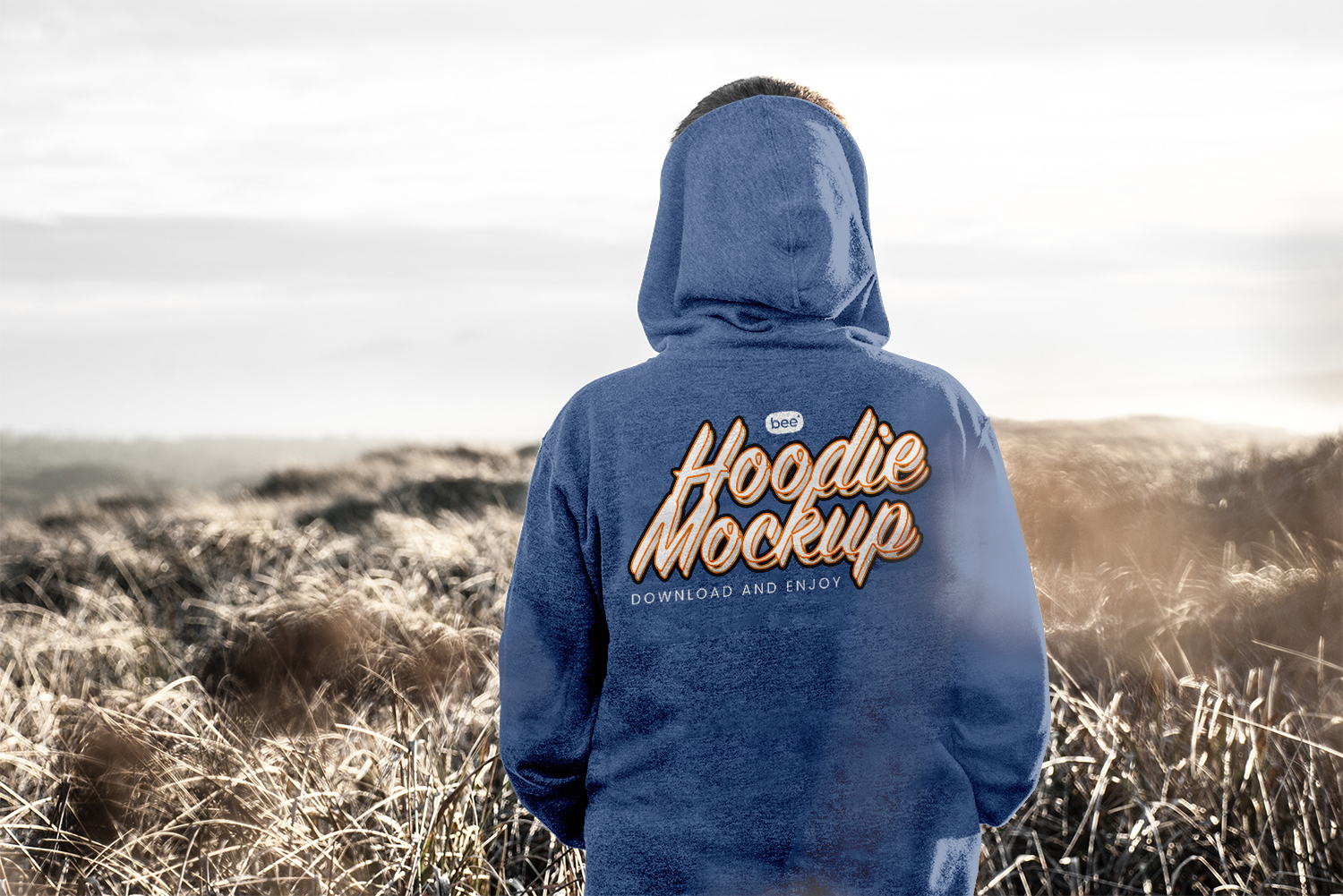 Back Hoodie Free Mockup
