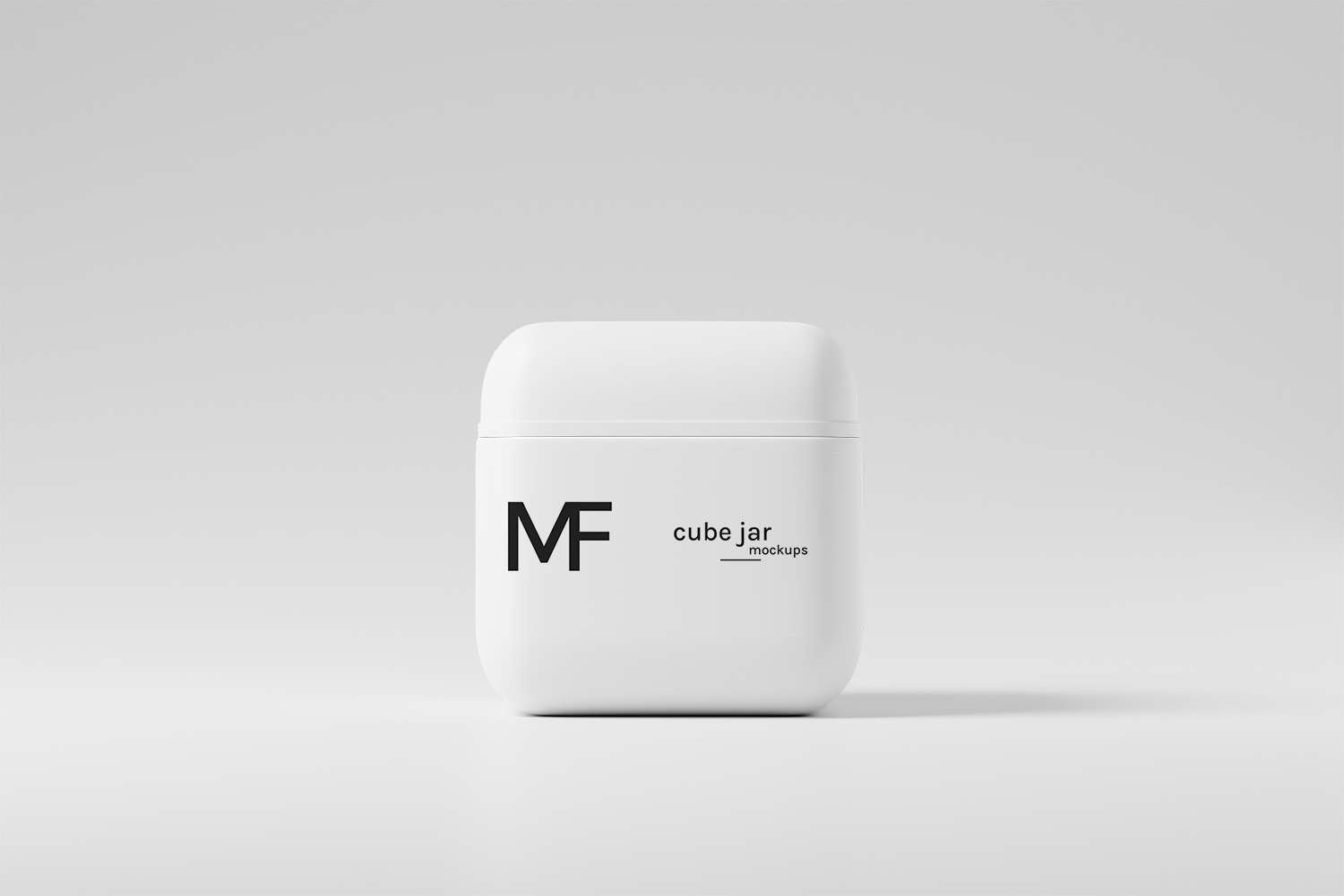 Cube Shaped Cosmetic Jar Free Mockups