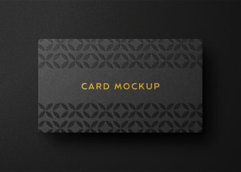 Deluxe Card Logo Free Mockup