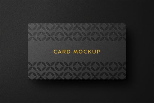 Deluxe Card Logo Free Mockup