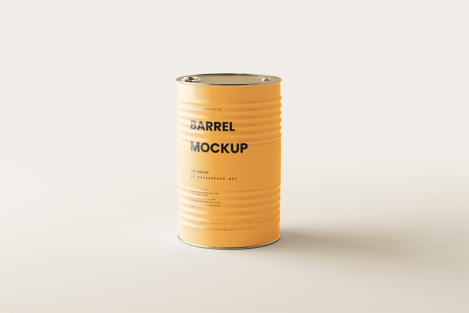 Barrel Free Mockup