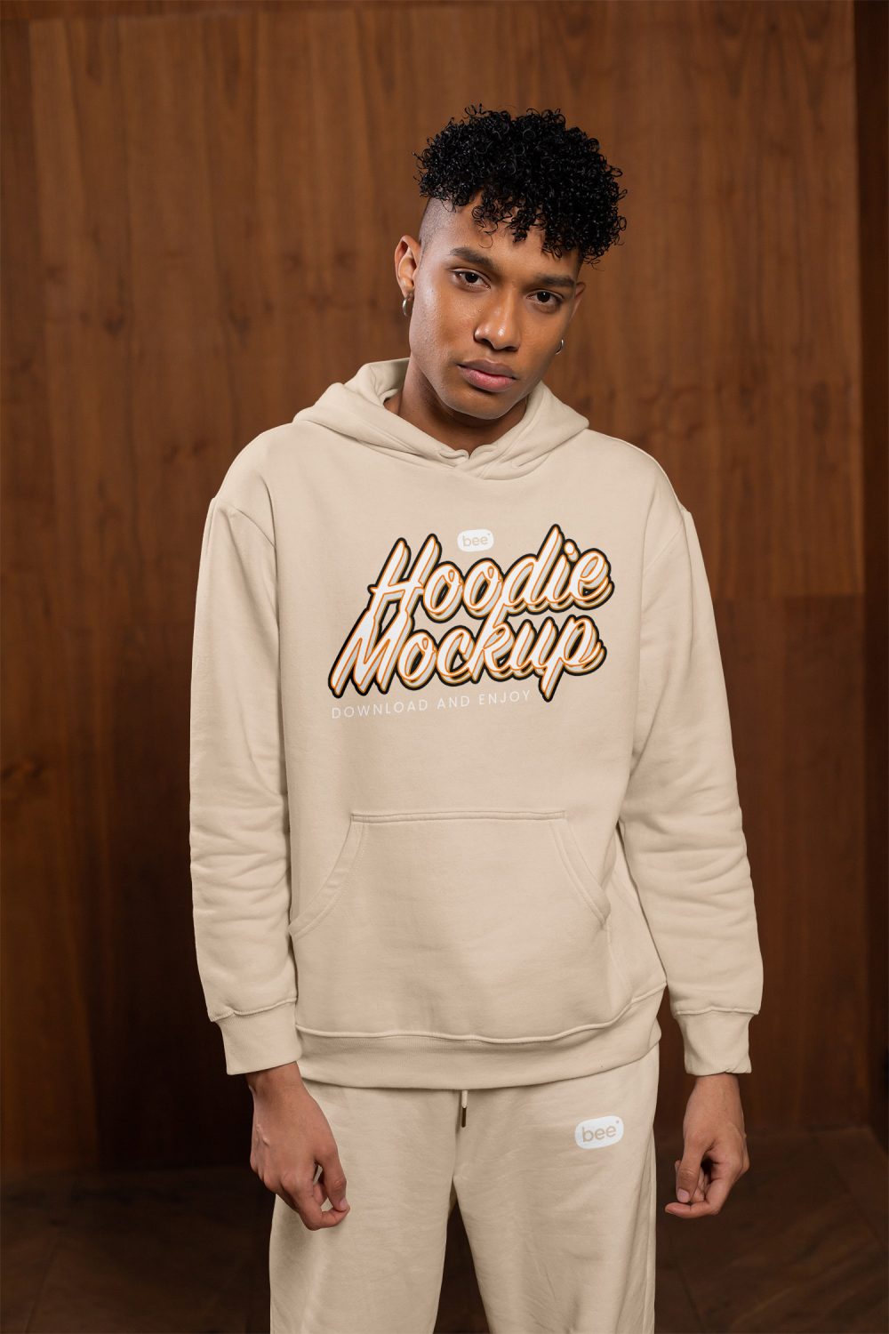 Front Hoodie Free Mockup