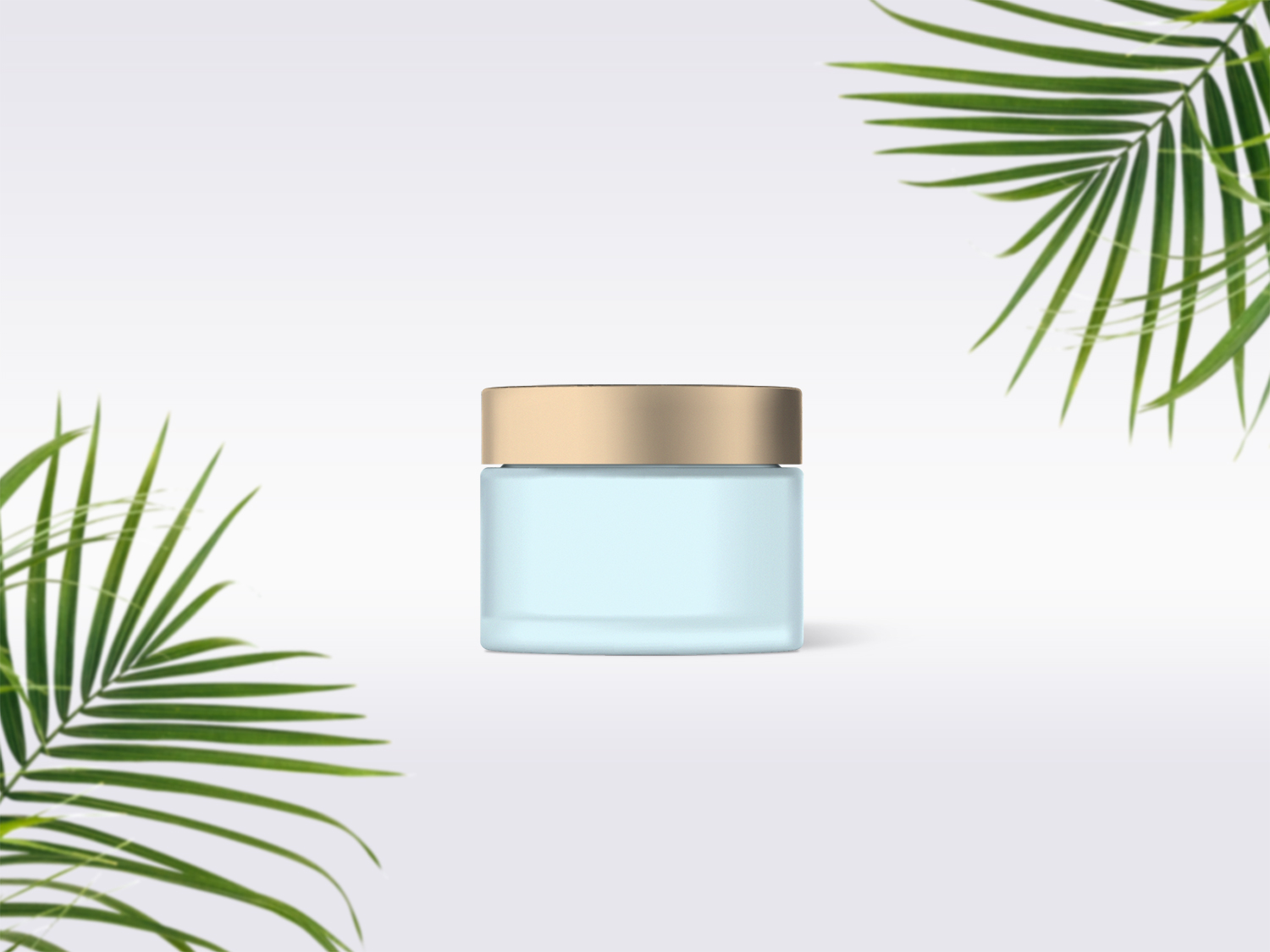 Glass Cosmetic Jar Free Mockup