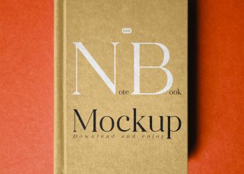 Hard Cover Notebook Free Mockup
