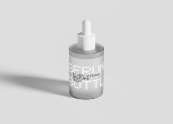 Minimal Serum Bottle Free Mockup