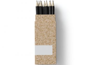 Pencil Stand Free Mockup