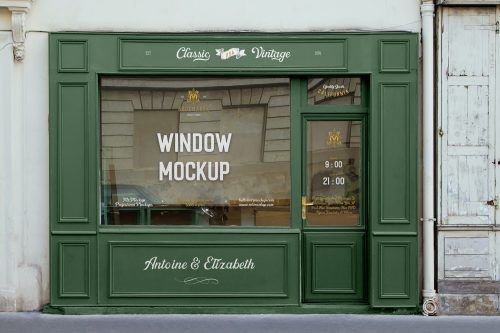 Retail Storefront Free Mockup