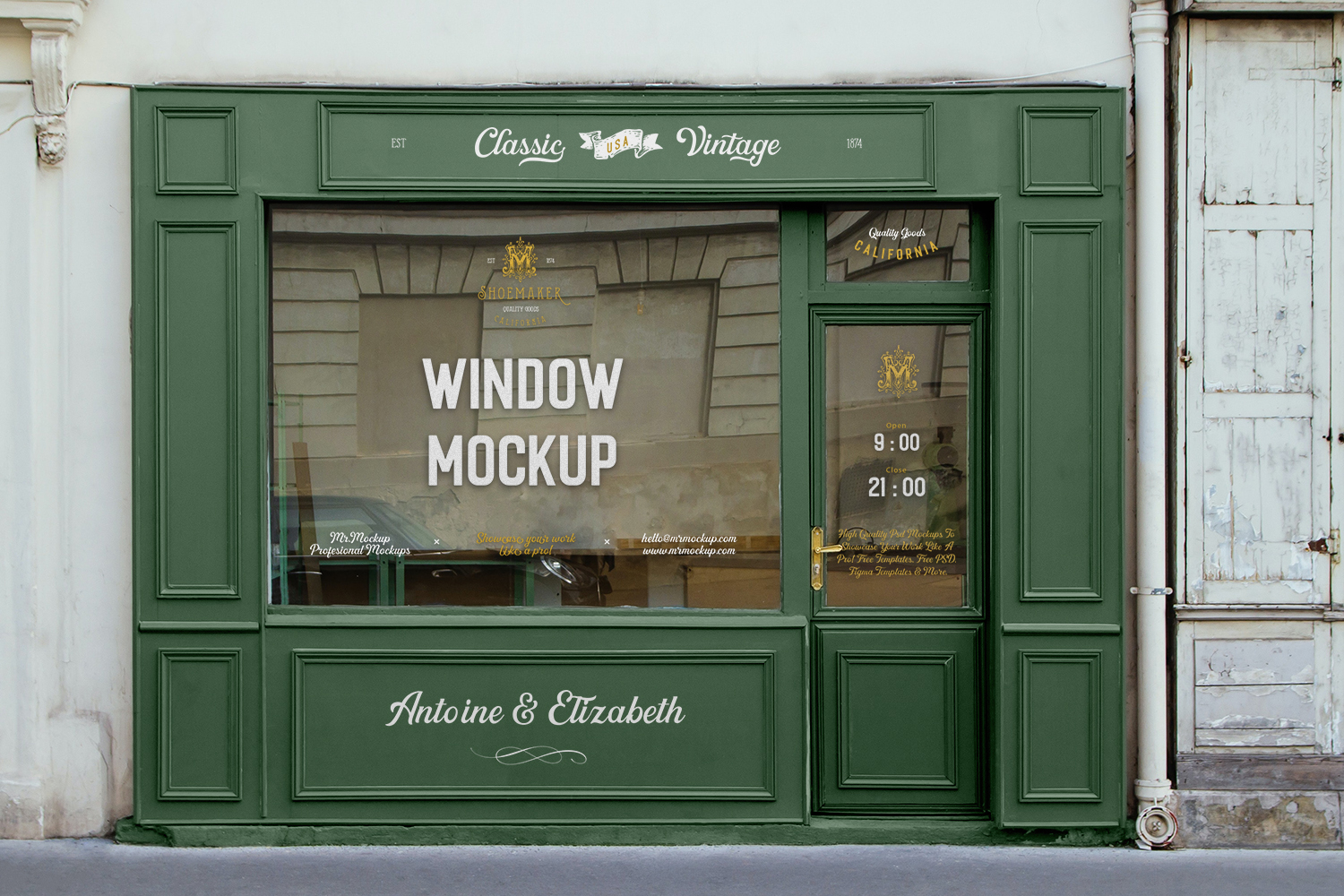 Retail Storefront Free Mockup