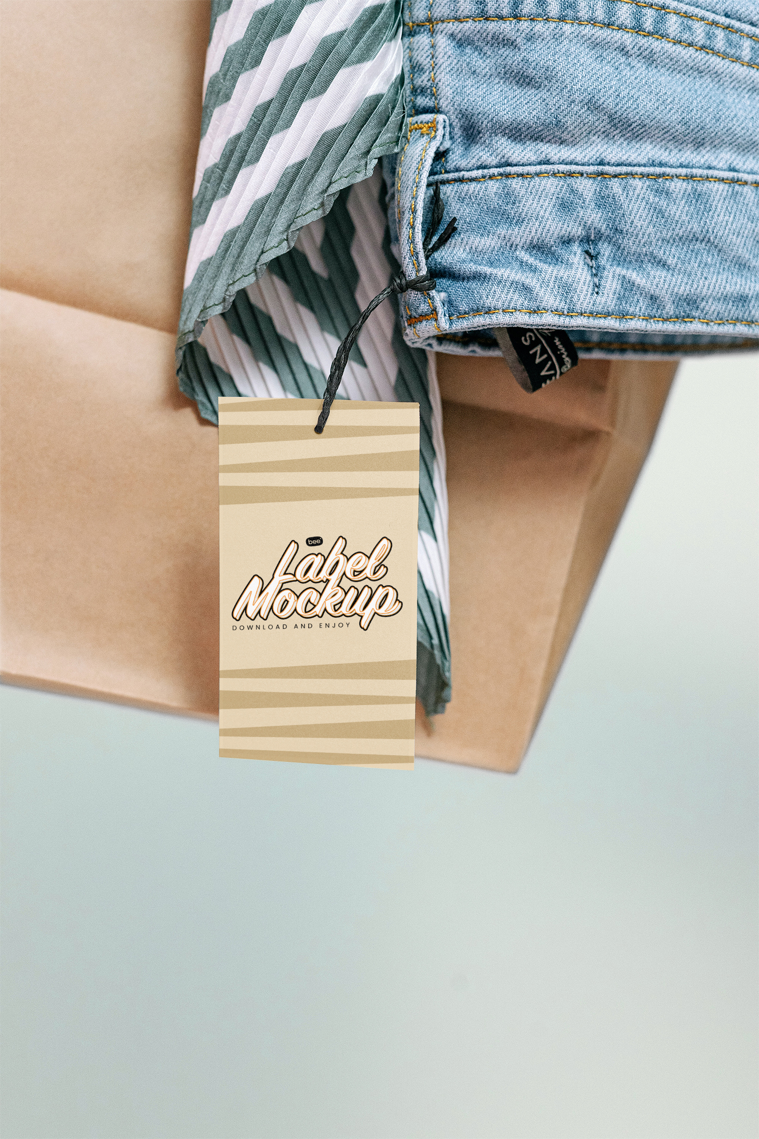 Shopping Label Free Mockup