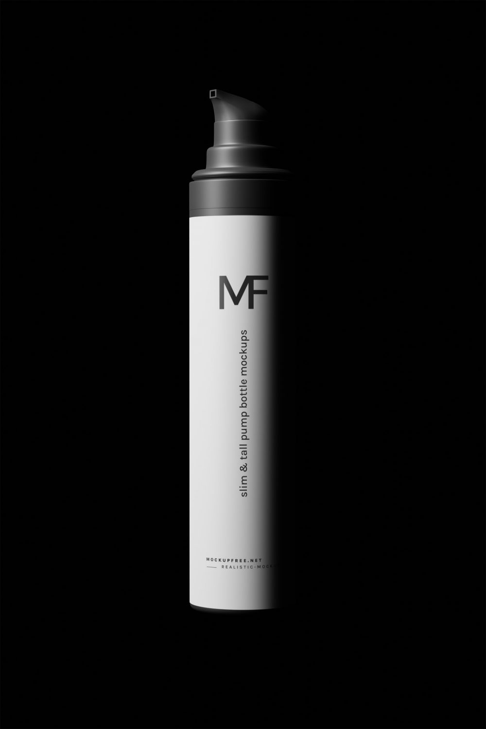 Tall Airless Pump Bottle Free Mockup