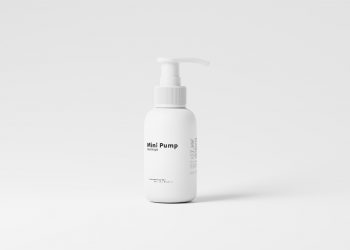 Travel Size Mini Pump Bottle Free Mockup