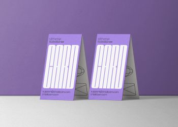 Two Business Card Free Mockup