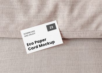 Business Card on Couch Free Mockup