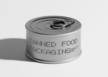 Canned Food Packaging Free Mockup