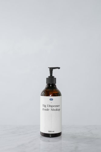 Classic Dispenser Bottle Free Mockup