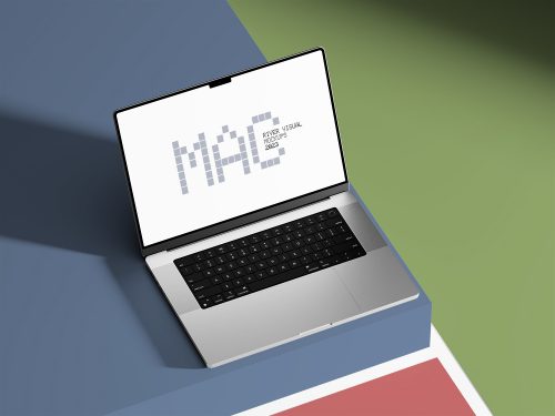 Clean Color Macbook 16 Pro Free Mockup