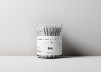 Cotton Swab Packaging Free Mockups