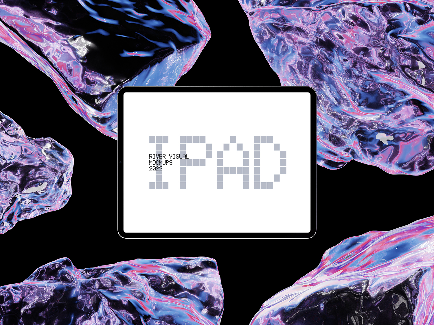 Crystal Rock iPad Pro Free Mockup