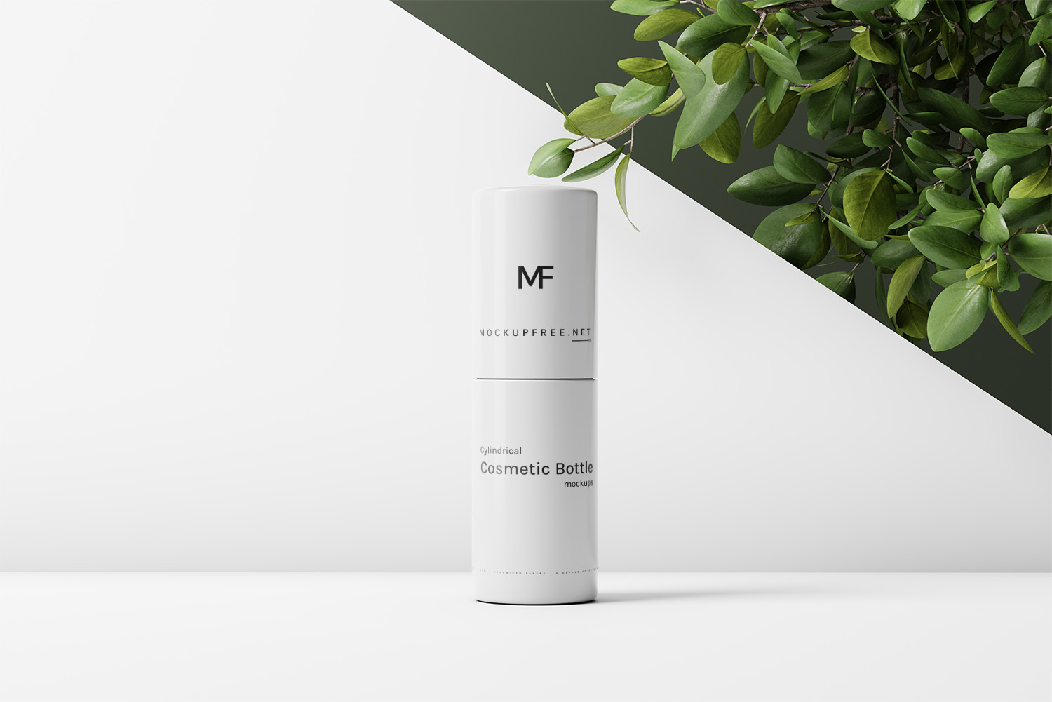 Cylindrical Cosmetic Bottle Mockups