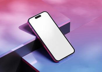 Dispers Reflection iPhone 14 Pro Free Mockup