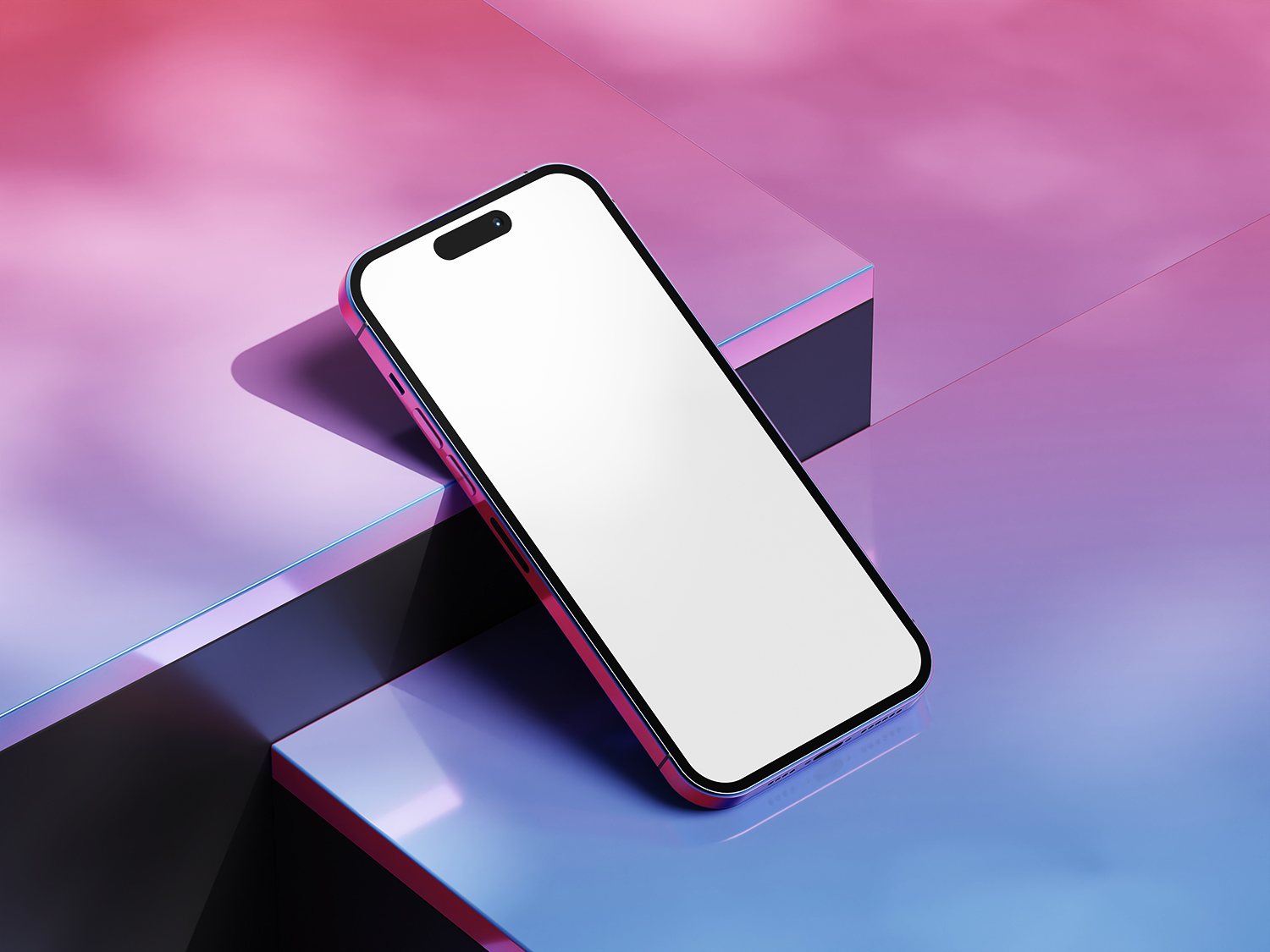 Dispers Reflection iPhone 14 Pro Free Mockup