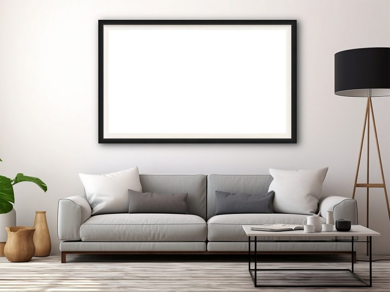 Elegant Interior Horizontal Frame Poster Free Mockup — Free Mockup World