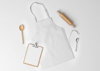 Fabric Apron Branding Free Mockup