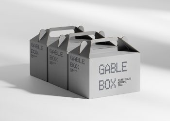 Gable Box Free Mockup