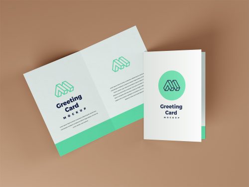 Greeting Card Free Mockup