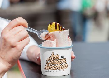 Ice Cream Cup Free Mockup