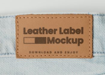 Leather Label Free Mockup