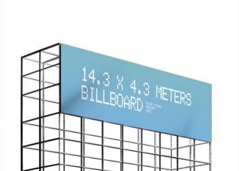 Mesh Billboard Free Mockup