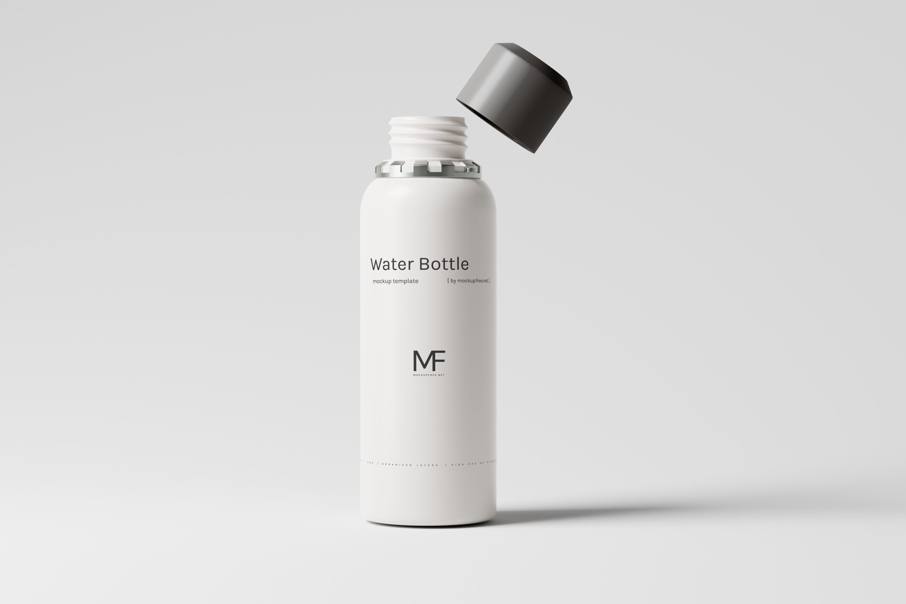 Reusable Plastic Water Bottle Free Mockups