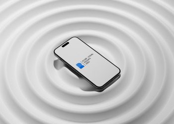 Ripple iPhone 15 Pro Free Mockup