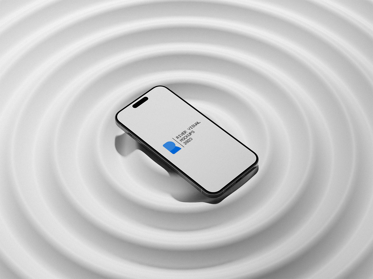 Ripple iPhone 15 Pro Free Mockup