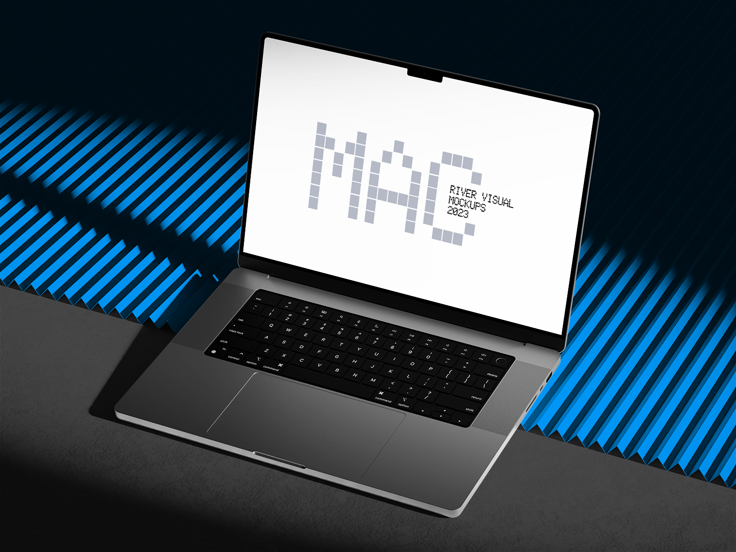 Sharp Edges Macbook Pro 16 Free Mockup